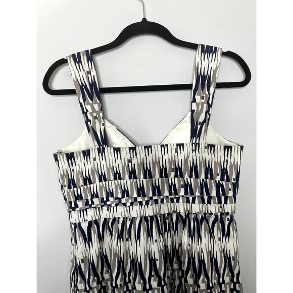 Ann Taylor Sleeveless Surplice V-Neck Empire Waist Mini Dress Multi Women's Sz 8 - Picture 4 of 12